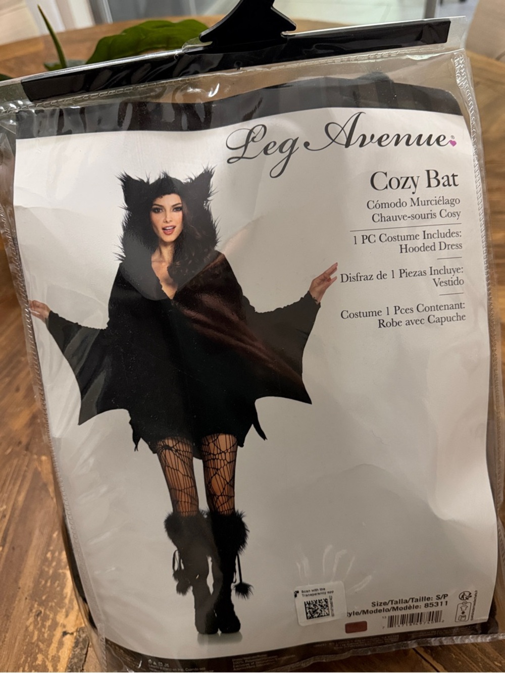 Leg Avenue Cozy Bat Costume - Black